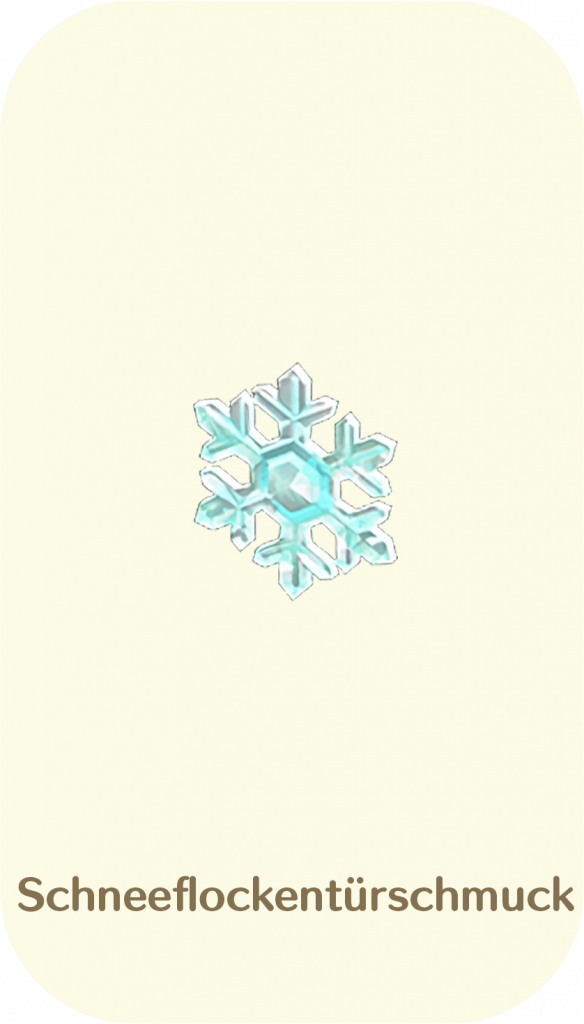 Schneeflockentuerschmuck